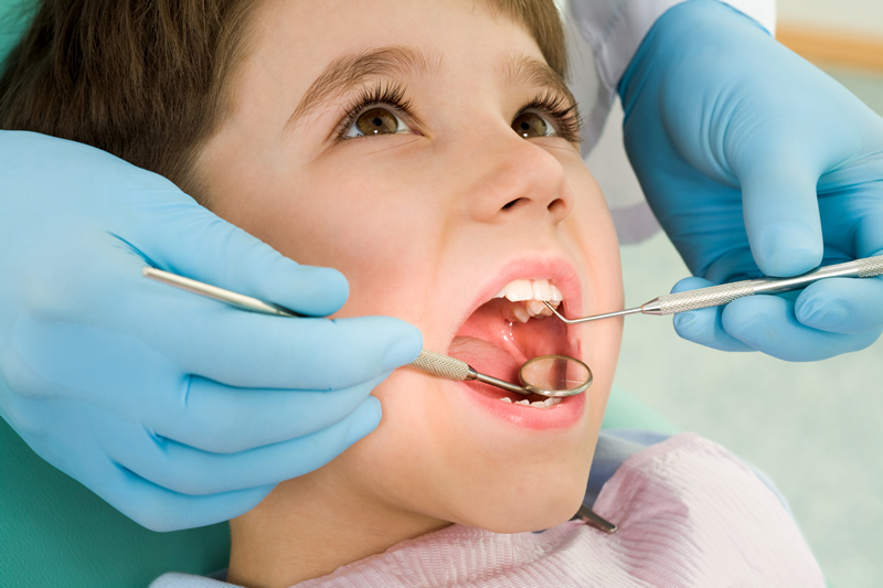 Children's Dentistry - Boy receiving checkup