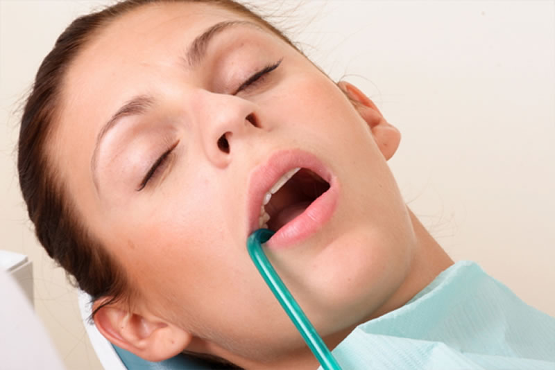 North York dentist - Sleep Dentistry - woman after anesthetic applied